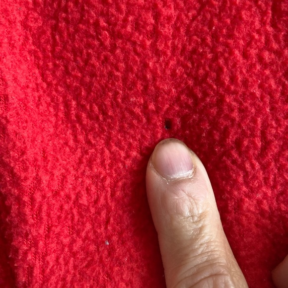 Red Nordic Fleece 1/4 zip up sweater, size M. - Picture 9 of 10